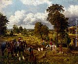 George William Mote The garden of England painting